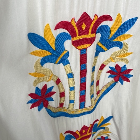 Embroidered Long Cotton Tunic - Picture 4 of 5